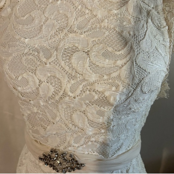 Grace Loves Lace Wedding Dress SHORT- above the knee!!!! Worn once. - Picture 6 of 7